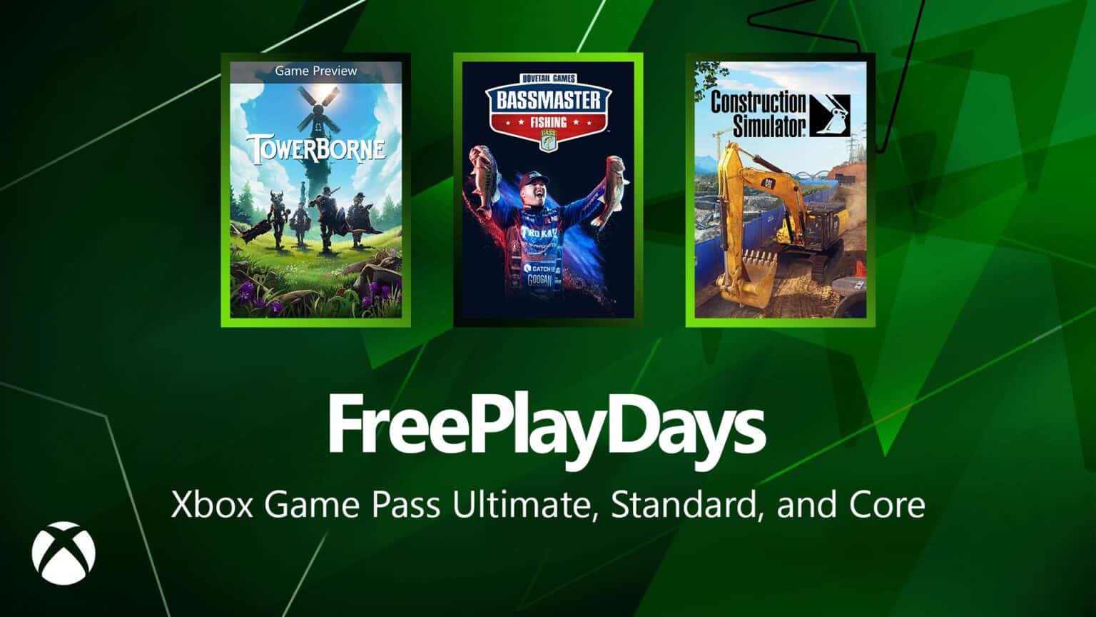 Xbox Free Play Days adds Towerborne, Bassmaster, and Construction Simulator this weekend